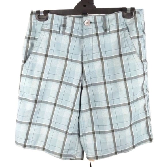 Rusty Other - Rusty Men's Shorts Size 30 Blue Check Pockets Zip-Fly Button Belt Loops Casual